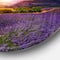 Designart - Beautiful Sunset over Lavender Field' Floral Metal Circle Wall Art